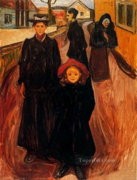 抽象的かつ装飾的 Painting - 人生の 4 つの時代 1902 エドヴァルド ムンク 表現主義